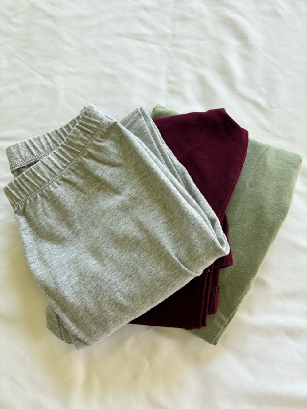 Cat & Jack Kids Leggings Set - Gray, Olive Green & Burgundy